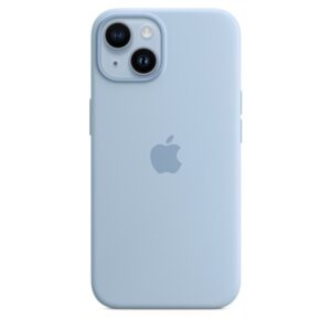 Capa de silicone com MagSafe para iPhone 14 – Céu